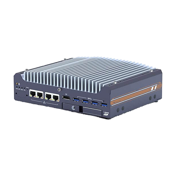 Neousys Nuvo-9531 (Intel Core™ 12 Gen. i9/ i7/ i5/ i3, 4 GLAN) — vista do equipamento