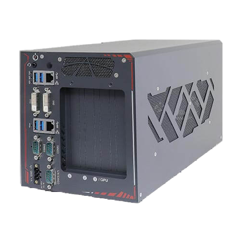 Neousys Nuvo-8111 (Intel Core 9/ 8 Gen. i7/ i5/ i3, GPU NVIDIA 200W) — vista do equipamento