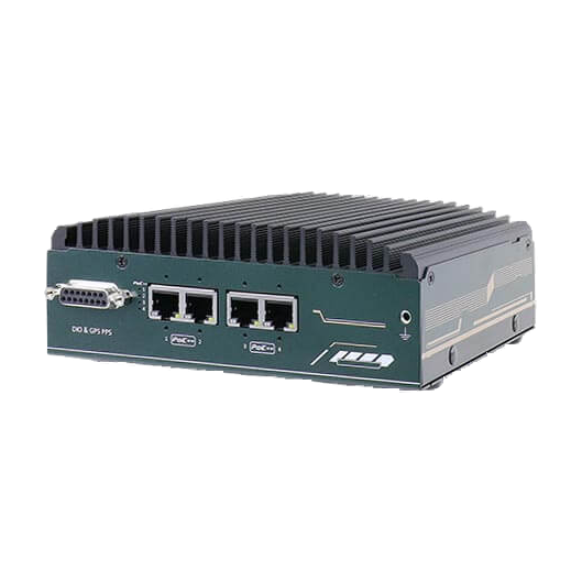Neousys NRU-52S (NVIDIA® Jetson Xavier™ NX, 4 saídas PoE++) — vista do equipamento