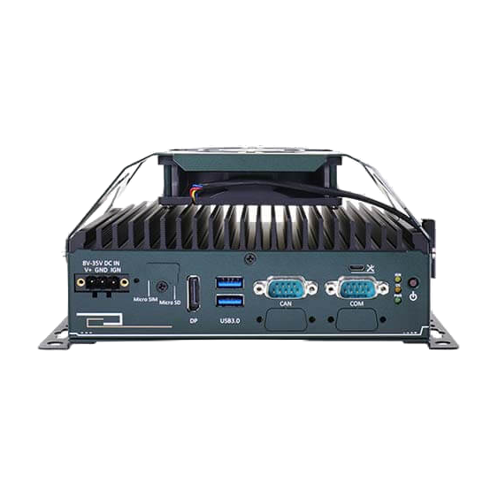 Neousys NRU-52S (NVIDIA® Jetson Xavier™ NX, 4 saídas PoE++) — vista do equipamento