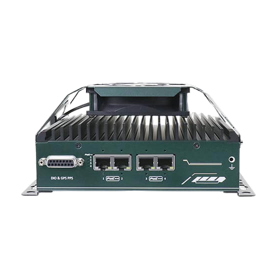 Neousys NRU-52S (NVIDIA® Jetson Xavier™ NX, 4 saídas PoE++) — vista do equipamento