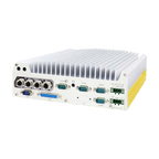 Neousys Nuvo-7104VTC (Intel Core 9/ 8 Gen. 4 RJ45 PoE, DIO, CAN, RAID) — vista do equipamento