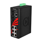 Switch LMX-0802-M (6*10/100Tx + 2*100Fx, MM 2Km) — vista do equipamento