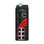 Switch LMX-0802-M (6*10/100Tx + 2*100Fx, MM 2Km) — vista do equipamento
