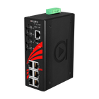 Switch LMX-0802-ST-S3 (6*10/100BaseTx + 2* 100Fx ST, SM 30Km) — vista do equipamento