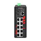 Switch PoE+ LMP-1202M-SFP (8*10/100Tx+2*10/100/1000Tx+2*100/1000SFP) — vista do equipamento