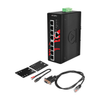 Switch LMX-0800G (8*10/100/1000Tx) Layer 3 — vista do equipamento