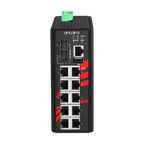 Switch ATEX LMX-1202G-SFP (10*10/100/1000Tx + 2*100/1000 SFP) — vista do equipamento
