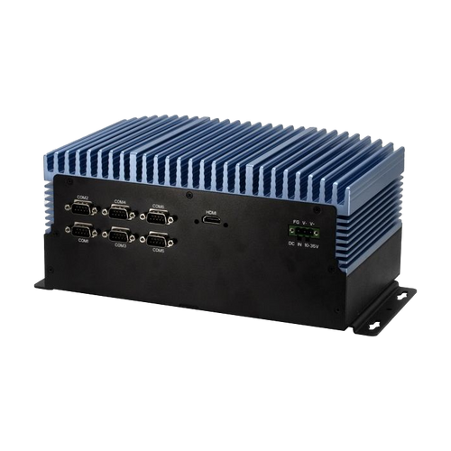 AAEON BOXER-6839-CFL (Intel 8/ 9 Gen, 4 LAN, 6 COM, DIO, 10-35V) — vista do equipamento