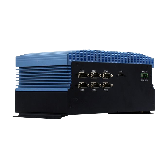 AAEON BOXER-6839-CFL (Intel 8/ 9 Gen, 4 LAN, 6 COM, DIO, 10-35V) — vista do equipamento