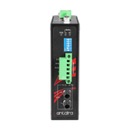 Conversor RS-232/422/485 para fibra STF-401C-TM02-T, MM 2KM, ST — vista do equipamento