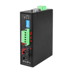 Conversor RS-232/422/485 para fibra STF-401C-TS30-T, SM 30KM, ST — vista do equipamento
