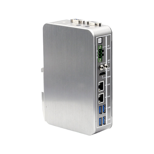 AAEON BOXER-6710 (Intel® Atom™ N3350, 2* GLAN, 9-24VDC) — vista do equipamento