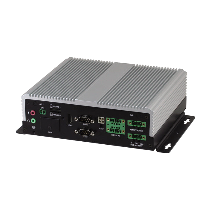 AAEON VPC-5600S (Intel i3-7100U, DP, HDMI, PoE, GPS, 10-36VDC) — vista do equipamento