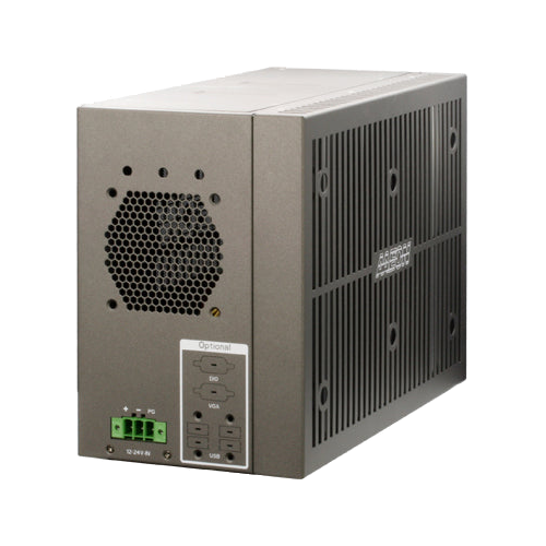 AAEON BOXER-6842M-A3-1010 (Intel 8/ 9 Ger, 2 PCIE x8, 1 PCIE x4) — vista do equipamento