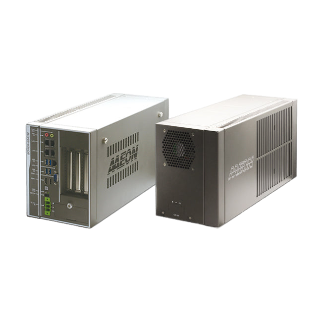 AAEON BOXER-6841M-A1-1010 (Intel® H110, 5 GLAN, PCIe x16 até 180W) — vista do equipamento