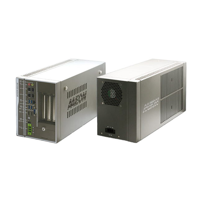AAEON BOXER-6841M-A4-1010 (Intel® C236, 5 GLAN, PCIe x16 até 250W) — vista do equipamento