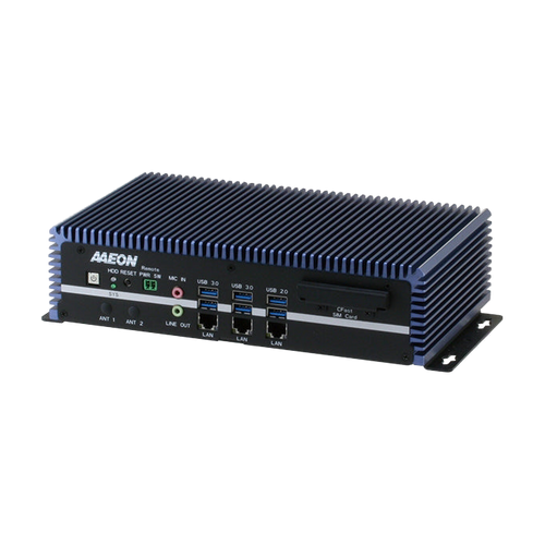 AAEON BOXER-6639 (Intel 6 Gen, 3 LAN. 4 USB3, 6 COM, 9-36VDC) — vista do equipamento