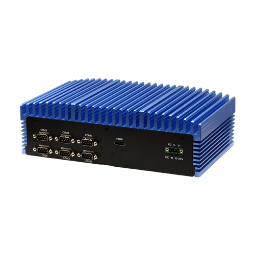 AAEON BOXER-6641 (Intel 8 Gen, 4 LAN, 6 COM, 2 HDMI,10-35VDC) — vista do equipamento