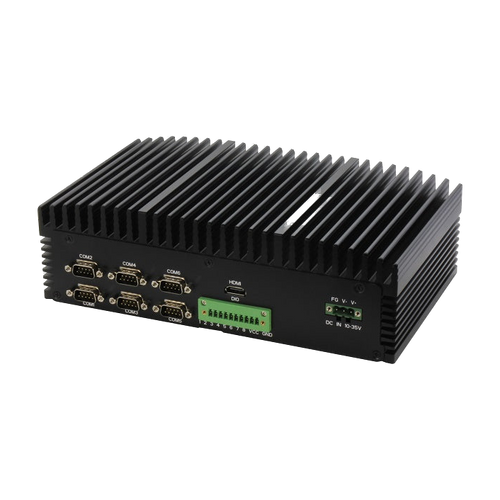AAEON BOXER-6641-PRO (Intel 8/ 9 Gen, 4 LAN, 6 COM, DIO,10-35VDC) — vista do equipamento