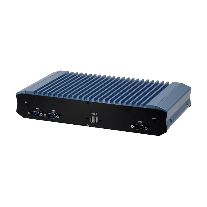 AAEON BOXER-6642-CML (Intel 10 Gen, 2 LAN, 4 COM, DIO, 10-35VDC) — vista do equipamento