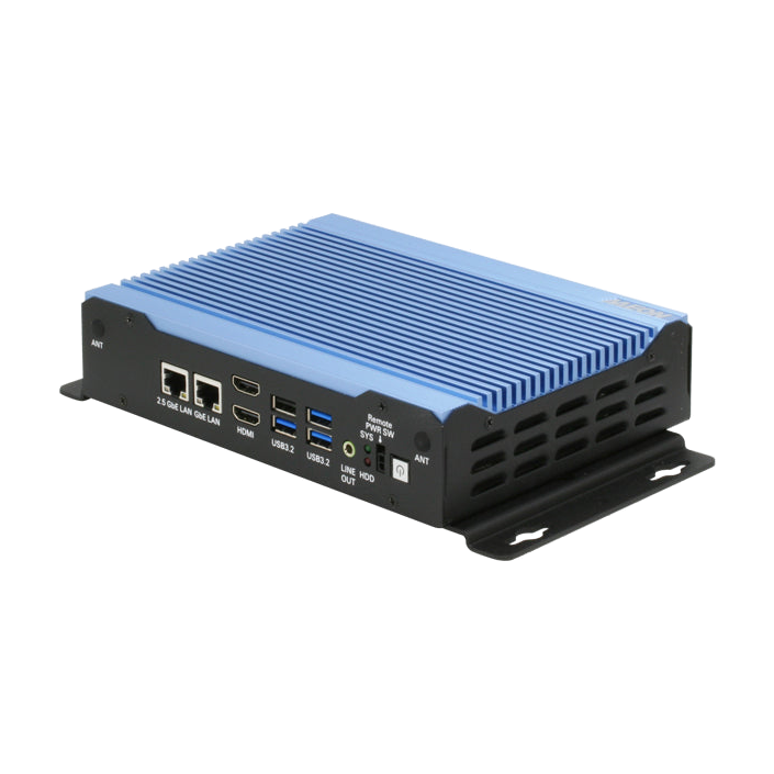 AAEON BOXER-6643-TGU (Intel 11 Gen, 2 LAN, 2 COM, DIO, 9-36VDC) — vista do equipamento
