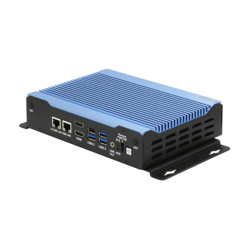AAEON BOXER-6643-TGU (Intel 11 Gen, 2 LAN, 2 COM, DIO, 9-36VDC) — vista do equipamento