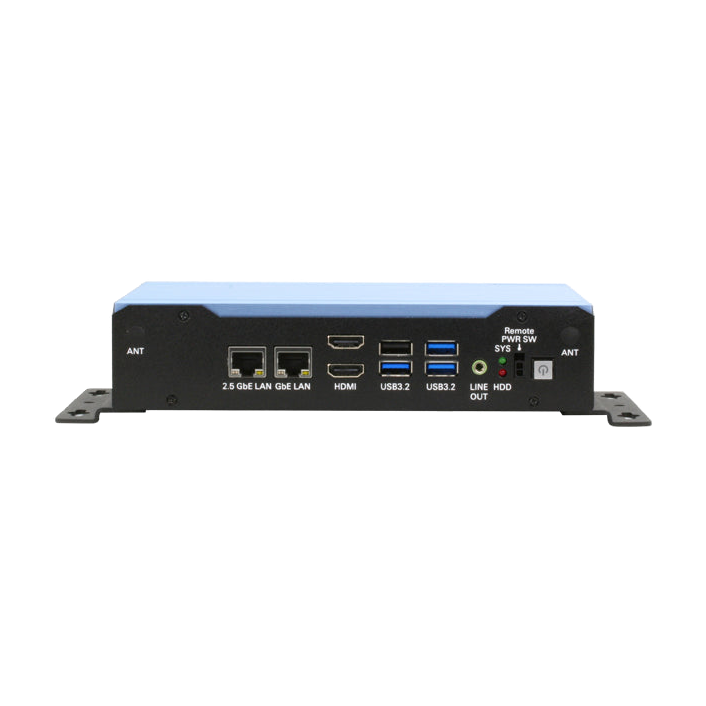AAEON BOXER-6643-TGU (Intel 11 Gen, 2 LAN, 2 COM, DIO, 9-36VDC) — vista do equipamento