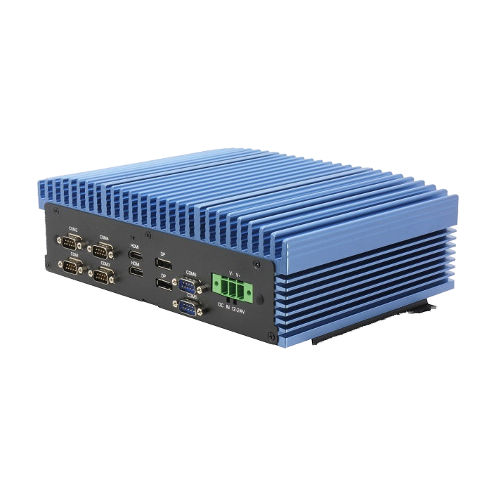 AAEON BOXER-6645-ADS (Intel 12 Gen, 4 LAN, 6 COM, DIO, 12-24VDC) — vista do equipamento