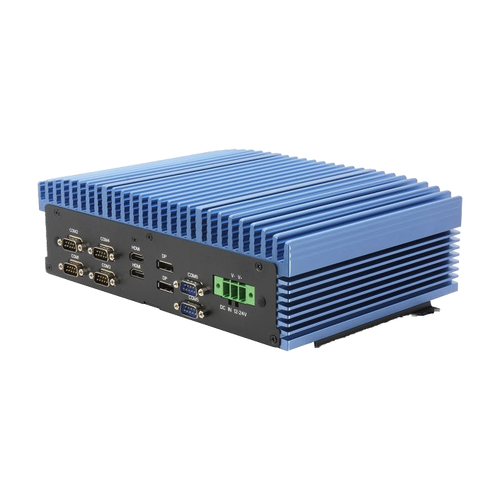 AAEON BOXER-6645-ADS (Intel 12 Gen, 4 LAN, 6 COM, DIO, 12-24VDC) — vista do equipamento