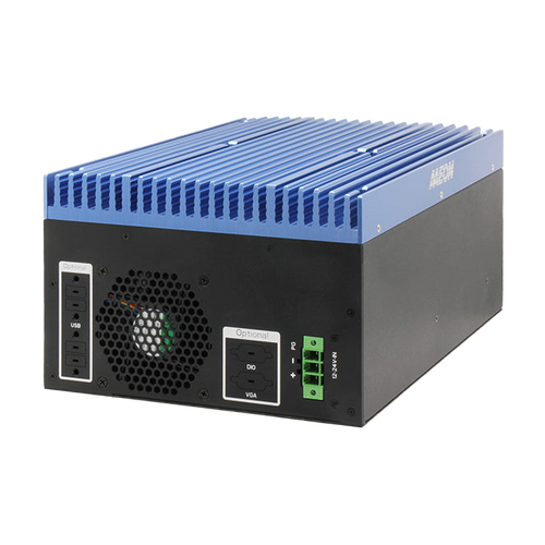 AAEON BOXER-6840-CFL (Intel 8/ 9 Gen, 3 LAN, 4 COM, 2 HDMI, 12-24VDC) — vista do equipamento