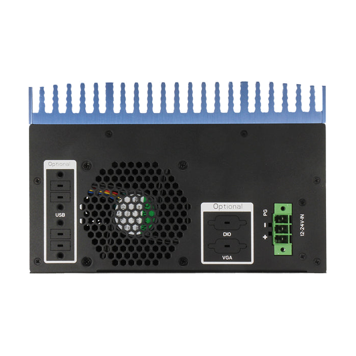 AAEON BOXER-6840-CFL (Intel 8/ 9 Gen, 3 LAN, 4 COM, 2 HDMI, 12-24VDC) — vista do equipamento