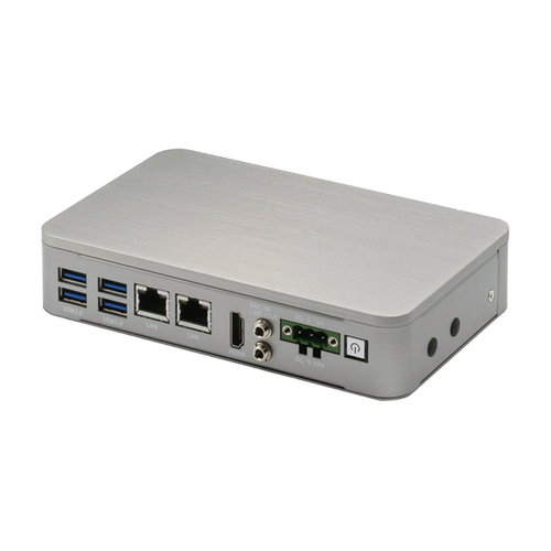 AAEON BOXER-6405 (Intel® Celeron/ Pentium, 2 LAN, 3 COM, 9-24V) — vista do equipamento