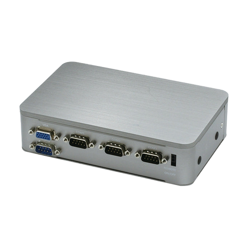 AAEON BOXER-6405M (Intel® Celeron/ Pentium, 2 LAN, 4 COM, 9-24V) — vista do equipamento