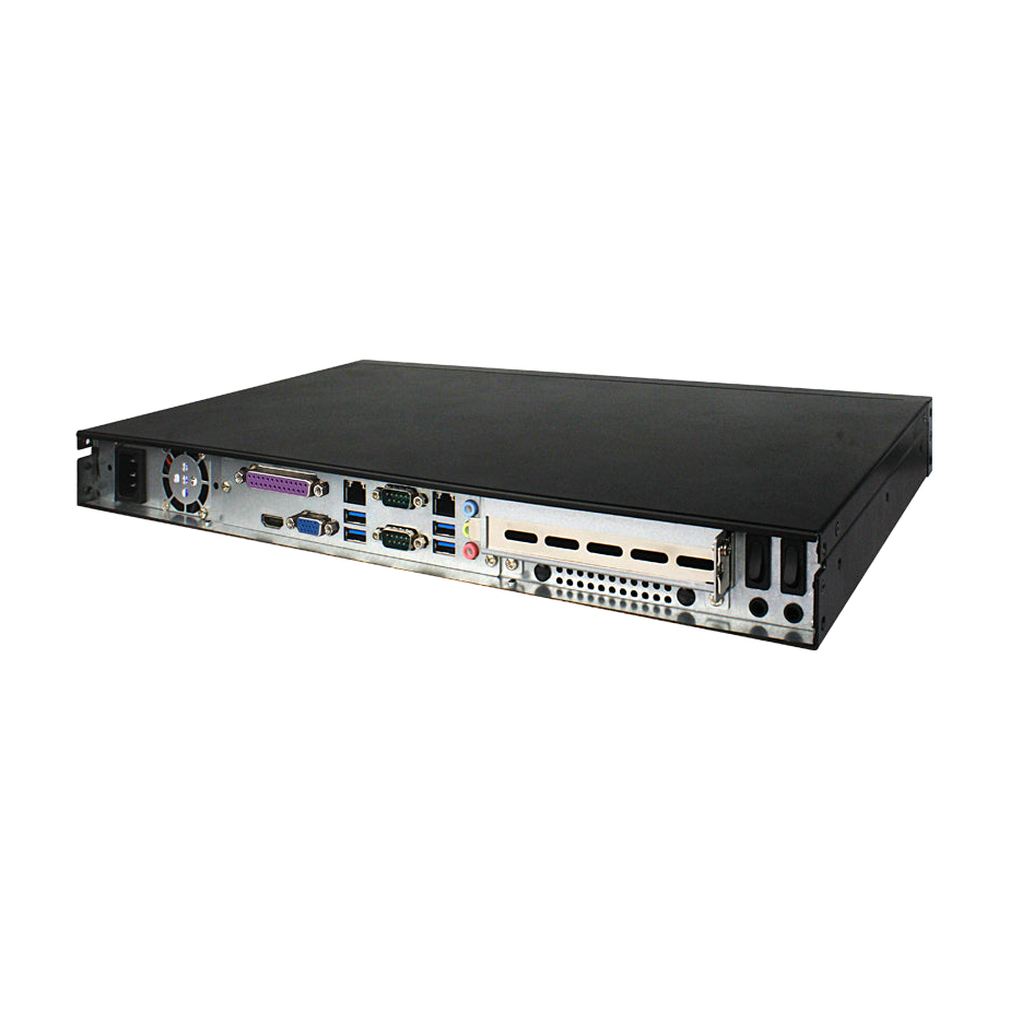 Jetway HBJC150F792-3160R (Intel N3160, 2LAN, 2COM, LPT, 250W) — vista do equipamento