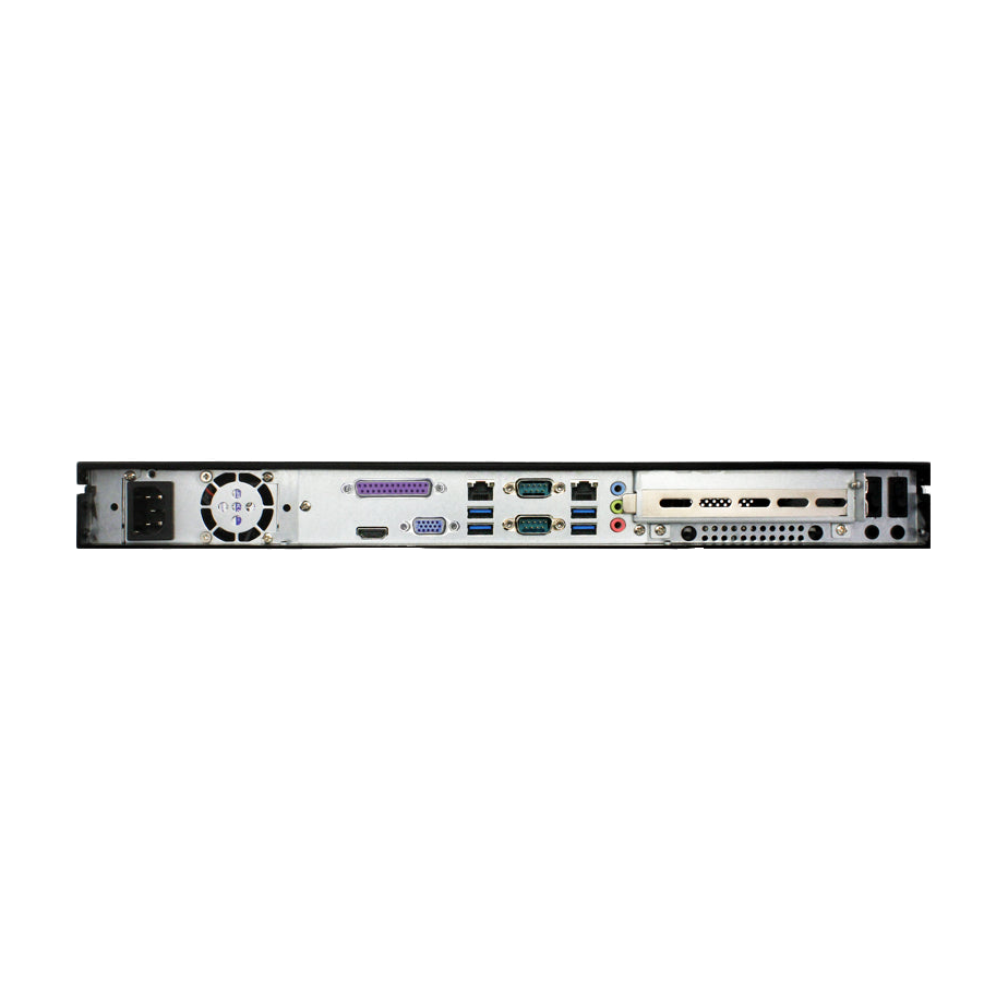 Jetway HBJC150F792-3160R (Intel N3160, 2LAN, 2COM, LPT, 250W) — vista do equipamento