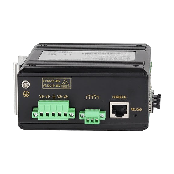 Switch MISCOM7209-3GF (6* 10/100M T(x), 3 Gigabit SFP) — vista do equipamento