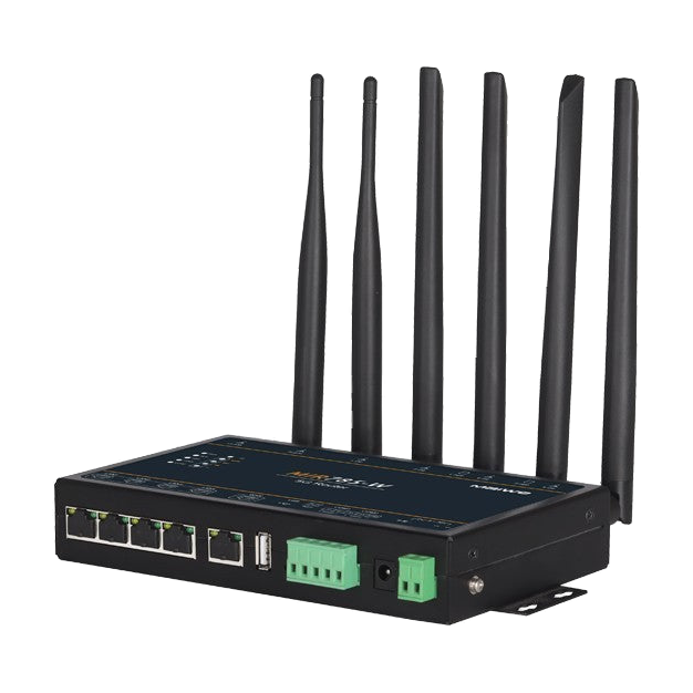 Router 5G MIR785-W (Wi-Fi 6, 4* GLAN, RS-232, RS-485) — vista do equipamento