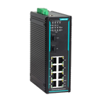 Switch PoE+ MISCOM7210GP-2GF-8GTPOE (2 Gigabit SFP, 8 Gigabit RJ45) — vista do equipamento