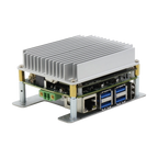 AAEON BOXER-8221AI-KIT (NVIDIA Jetson Nano™, 4GB LPDDR4, 16GB eMMC) — vista do equipamento