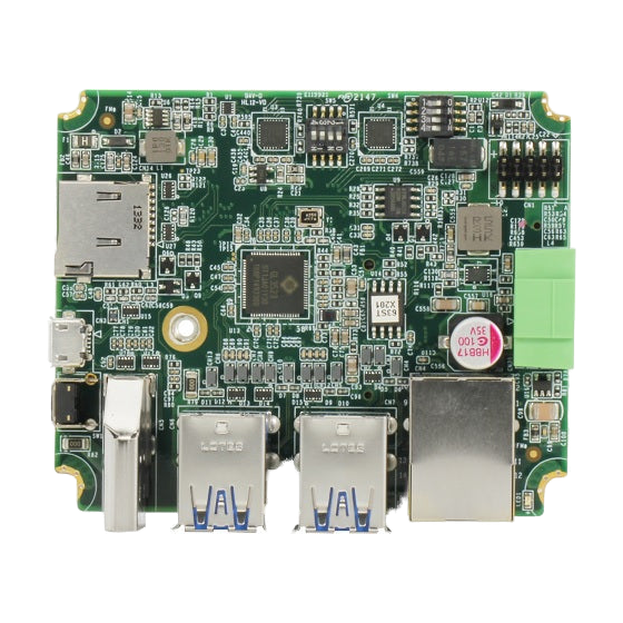 AAEON BOXER-8221AI-KIT (NVIDIA Jetson Nano™, 4GB LPDDR4, 16GB eMMC) — vista do equipamento