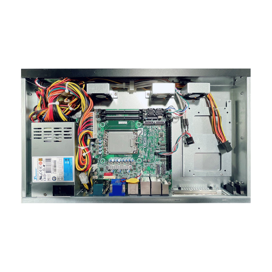 Jetway HBJC150I225-H610B (Intel 12/ 13 LGA1700, 2 LAN, 2 COM) — vista do equipamento