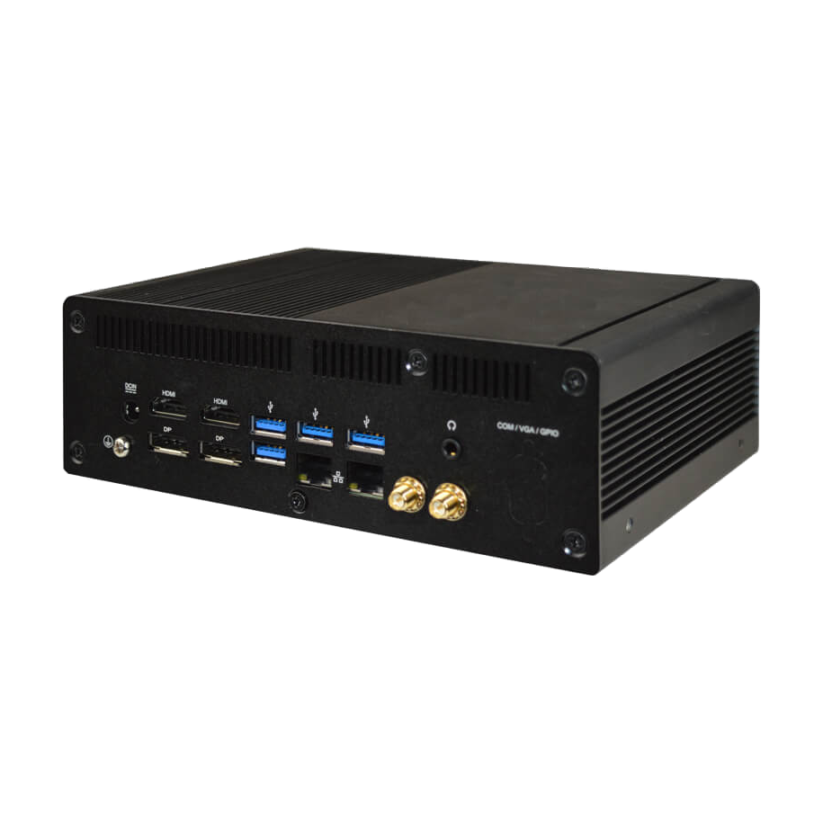 Jetway HBFDF05-35G7-V (Tiger Lake-UP3 i5-1135G7, 4* 4K HDR/ 1* 8K SDR) — vista do equipamento