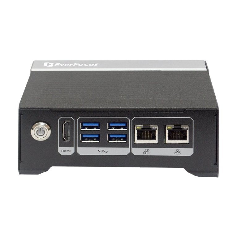 EverFocus eNVP-JOX-AI F4500 (Orin NX, 16GB, 128GB NVMe SSD, 9-36V) — vista do equipamento