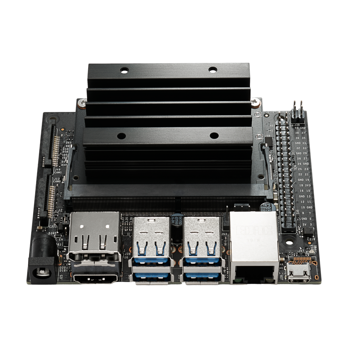 NVIDIA Jetson NANO Development Kit 4GB — vista do equipamento