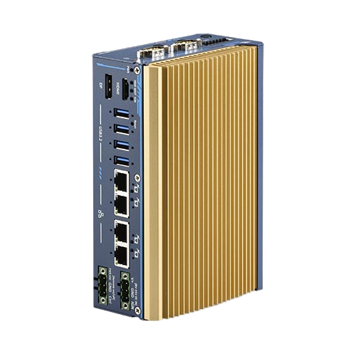 Neousys POC-712 (Intel® Atom® x7425E, 4 GbE, MezIO) — vista do equipamento