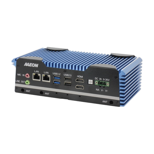 AAEON BOXER-6617-ADN (Intel Alder Lake-N, DDR5, GLAN 2.5, 9-36V) — vista do equipamento
