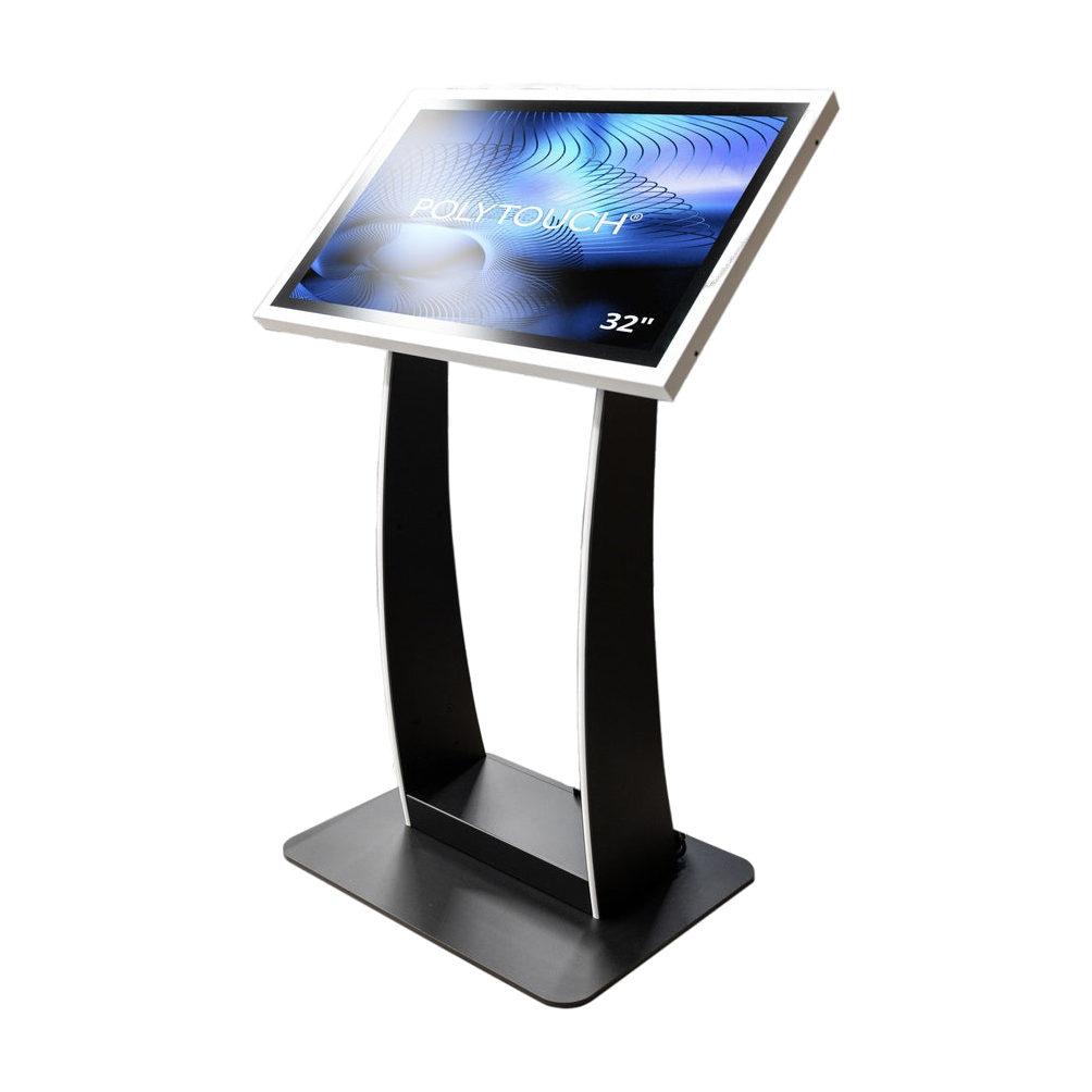 Quiosque 32' CURVE landscape mini (Intel 10 Gen) — vista do equipamento