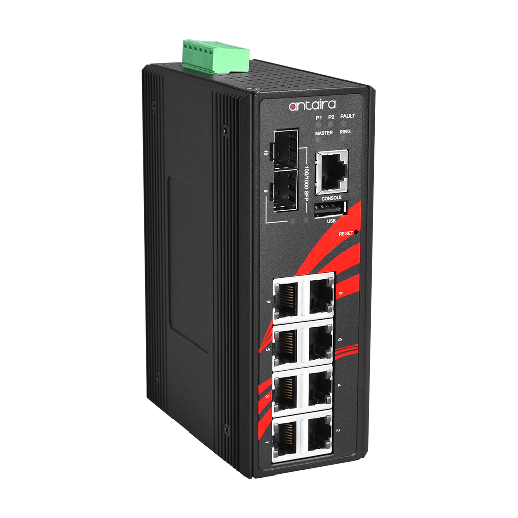 Switch ATEX LMX-1002G-SFP-T (8*10/100/1000Tx + 2*100/1000 SFP) - AGL