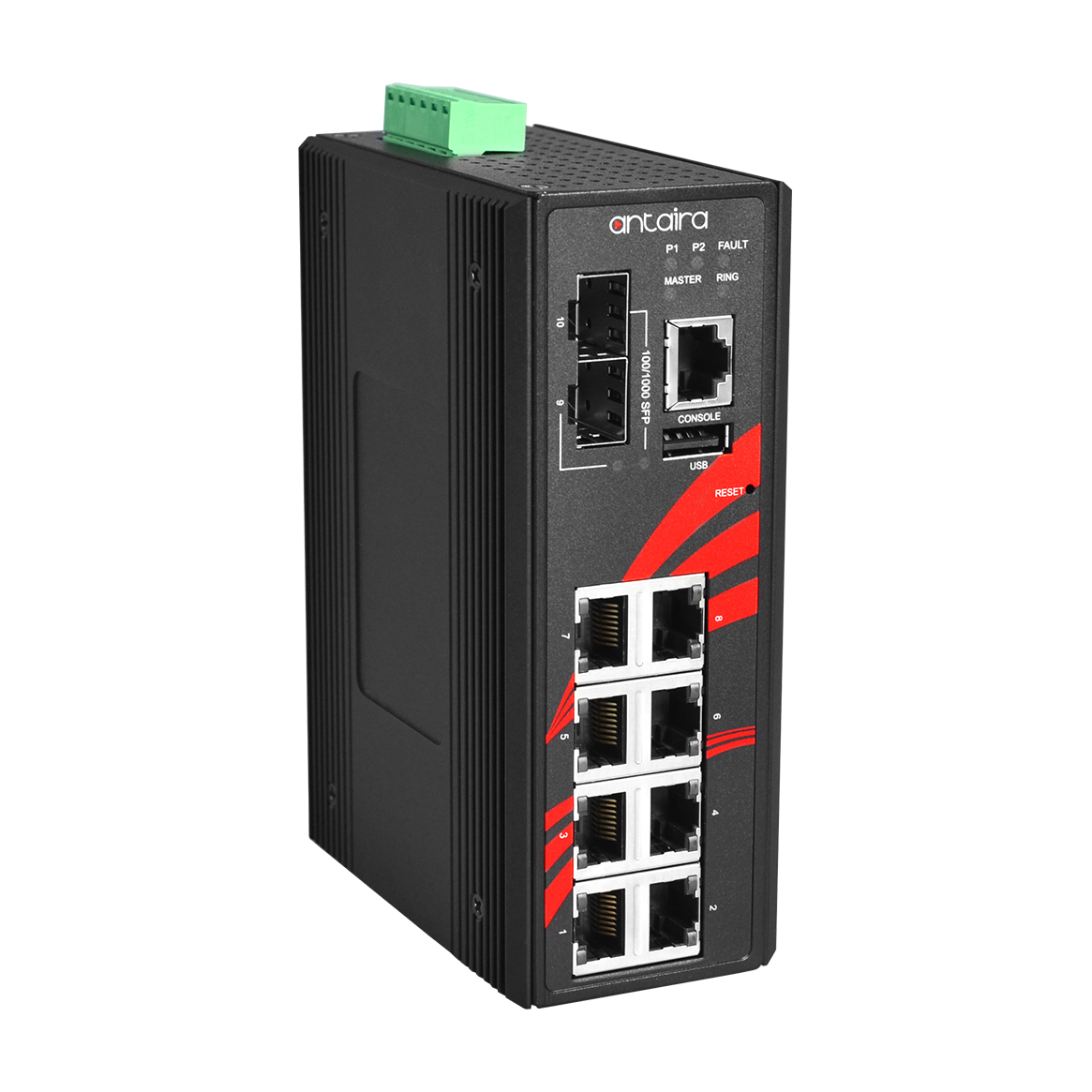Switch ATEX LMX-1002G-SFP-T (8*10/100/1000Tx + 2*100/1000 SFP) - AGL